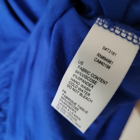 Xxi Made in the USA Blue Padded Tank Size S - Picture 9 of 10